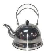 Stainless Steel Unique Tea Kettle 8 Cups (Silver)