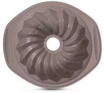 Internet&rsquo;s Best Silicone Fluted Spiral Cake Mold | Bundt Cake Pan | Bread Chocolate Bakeware | BPA Free N3
