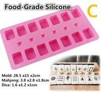 Lariy Chocolate Maker Food-Grade PC /Silicone Chocolate Mold Chinese Mahjong N7