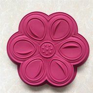 Longzang Large Flower Silicone Mold for Cake Baking Pizza plate moon cake pan