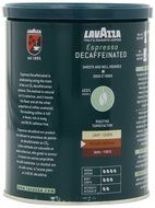 Lavazza Decaffeinated Espresso Ground Coffee, Medium roast, 8-Ounce Cans (Pack of 4) N5