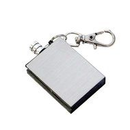 LUCKYAZ 2pcs Survival Emergency Camping Fire Starter Flint Match Stainless Steel Keychain Lighter for Camping...