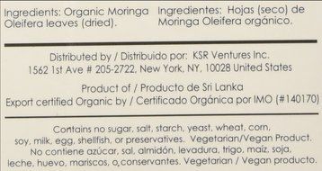 Miracle Tree - Organic Moringa Superfood Tea, 25 Individually Sealed Tea Bags, Mango N16