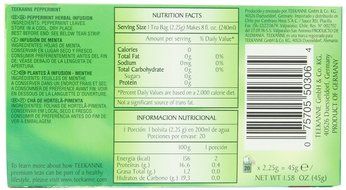 Teekanne Tea, Peppermint Herb, 20-Count (Pack of 5)