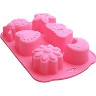 Dealglad 6 Cavity Insects Butterfly Moon Star Shaped 3D Silicone Cake Fondant Chocolate Ice Cube Soap Decorating... N7