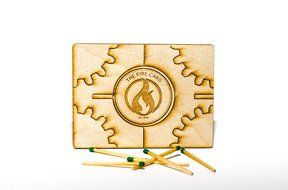 The Fire Card - Start Your Fire With Style - Beautiful Quick Fire Starter For Camping, Fireplace or Backyard Fire...