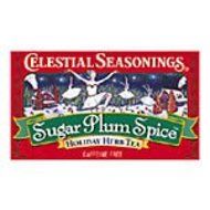 Celestial Seasonings Holiday Herbal Tea Sugar Plum Spice Caffeine Free 20 Tea Bags 1.6 oz N2