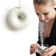 NEOTIZEN Fogring Personal Purifying Humidifier Diameter 2Inch X Height 1Inch Usb Line 60Inch White