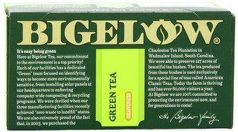 Bigelow Decaffeinated Green Tea with Lemon, 20-Count Boxes (Pack of 6) N5