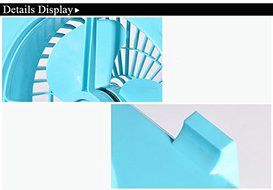 Summer Table USB Mini Fan For Home Office With 3 Rotary Vanes Desktop Electric Square Silent Rotate the Page Fan...