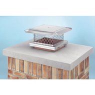 Homesaver 14607 13 Inch x 13 Inch HomeSaver Pro Stainless Steel Chimney Cap 304-alloy 18-ga. Base And Mesh 24-...
