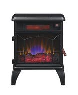 Duraflame DFI-550-0 Mason Freestanding Infrared Quartz Fireplace Stove, Black