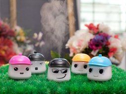 INST LeBao Mini Humidifier with USB Cable, Ideal for Bedrooms, Living Rooms, etc. (Black 02)