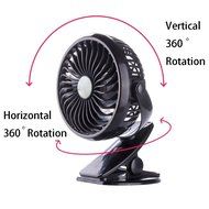 Battery Operated Clip on Fan Portable Handheld Powered by Rechargeable Battery or USB Personal Fan, Desk Fan,...