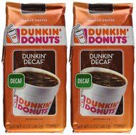 Dunkin Donuts Ground Coffee - Net Wt 12 OZ (Pack of 2) (Dunkin Decaf)