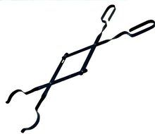 Homebasix Fireplace Tongs 26&quot;, Black