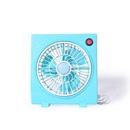 Summer Table USB Mini Fan For Home Office With 3 Rotary Vanes Desktop Electric Square Silent Rotate the Page Fan... N3