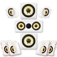 Acoustic Audio HD726 7.2 Home Theater Speaker System (White)