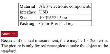 Summer Table USB Mini Fan For Home Office With 3 Rotary Vanes Desktop Electric Square Silent Rotate the Page Fan... N4