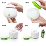 Aromatherapy Essential Oil Diffuser 50ML Portable Cool Mist Ultrasonic Air Aroma Humidifier N3