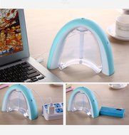 400ml USB Ultrasonic Humidifier 5 LED Light Changing Air Purifier Mist Maker Atomizer with Rewritable Board 8... N2