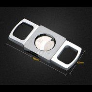 Dakoufish Portable Zinc Alloy Metal Cigar Cutter Sharp Cigar Scissor (Gold)