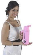 Jiffy PINK J0901 Esteam Handheld Garment Travel Steamer