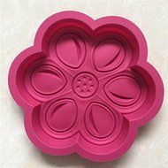 Longzang Large Flower Silicone Mold for Cake Baking Pizza plate moon cake pan N2