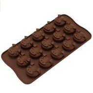 JLHua 2PCS 15-Cavity Different Pig Expression Silicone Cake Soap Decoration Mold Ice Cube Tray N3