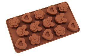 On The Journey - Love Heart-shaped Bear Flower Muffin Sweet Candy Jelly Ice Silicone Mould Mold Wedding Party...