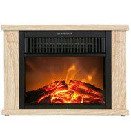 AKDY&reg; 13" Mini Freestanding Portable 2 Setting Electric Fireplace (White) N2