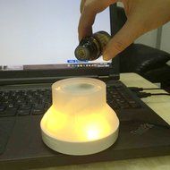 FLYMEI Portable USB Aromatherapy Essential Oil Car Diffuser with 7 Color Changing LED Lights, Travel Aroma Diffuser... N6
