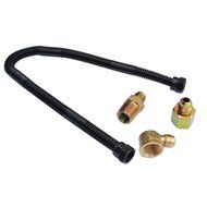Stanbroil 3/8&quot; X 18&quot; Non-Whistle Flexible Flex Gas Line Assembly Kit for NG or LP Fire Pit and Fireplace