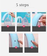 400ml USB Ultrasonic Humidifier 5 LED Light Changing Air Purifier Mist Maker Atomizer with Rewritable Board 8... N5