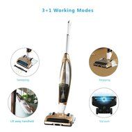 EVERTOP 3-in-1, 3+1 Lift-Away Cordless Rechargeable Powerful Suction Upright Vacuum Cleaner-Sweeping,Vacuuming... N10