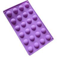 24 Semiround Chocolate Silicone Cake Mold Pan 11.6"x6.8"x0.59" Color At Random