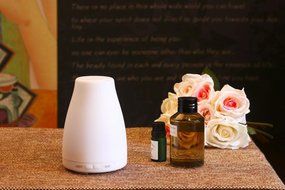 Leewa 100ml Multicolor LED Ultrasonic Portable Air Humidifier Atomizer Essential Oil Diffuser N6