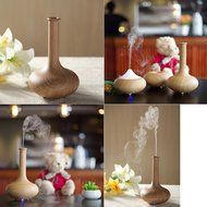 Samber Wood Grain Air Humidifier Ultrasonic Aromatherapy Humidifier Purifier Air Prevent Drying Intelligent Cut...