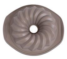 Internet&rsquo;s Best Silicone Fluted Spiral Cake Mold | Bundt Cake Pan | Bread Chocolate Bakeware | BPA Free N7