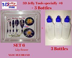 3D Jelly Tools specially -Type 6 - Lily flower and 3 bottle