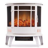 Regal Electric Fireplace - e-Flame USA 25 Inch Black Portable Electric Fireplace Stove with 1500W Space Heater... N6