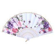 Froomer Folding Hand Fan Fabric Floral Wedding Party Chinese Summer Pocket Fan