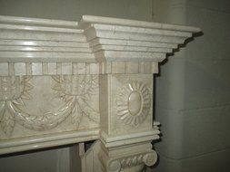 Cream Polished Marble Fireplace Surround FPS-02 N2