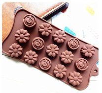 15 Cups Fondant Chocolate Mold Diy Ice Lattice Mold Silicone Cake Moulds Household Diy Cake Baking Tools