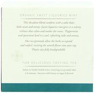Choice Organic Whole Leaf Organics Sweet Liquorice Mint Tea Pyramids, 15-Count, 0.95-Ounce Boxes (Pack of 3) N27