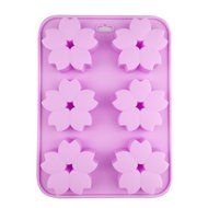 6 Cavity Sakura Shape Cake &amp; Chocolate mold Baking Silicone Mold Sakura Shape Mold Pan