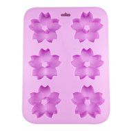 6 Cavity Sakura Shape Cake &amp; Chocolate mold Baking Silicone Mold Sakura Shape Mold Pan N2