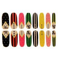 EVTECH(TM) 8 Pcs Colorful Gradient Nail Polish Strips 16 double-ended Nail Decals Strips Nail Art Tips Foils Sticker... N2