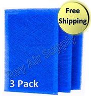 Dynamic Air Cleaner Replacement Filter Pads 12x24 Refills (3 Pack)