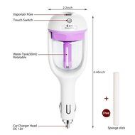 Megadream Mini Auto Portable Travel Cool Mist Car Charger Port Ultrasonic Humidifier 180 Rotation Essential Oils... N11